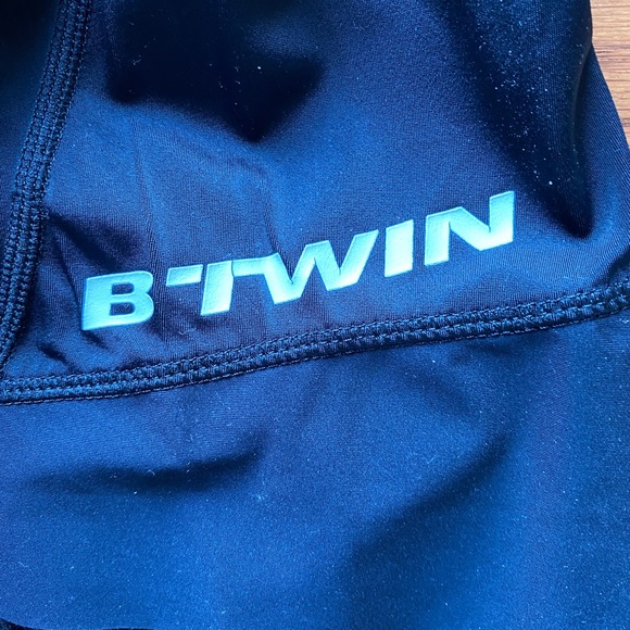 Men’s Btwin Biking Shorts Sz XL Black Padded - Picture 3 of 5